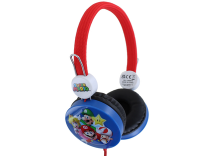 Super Mario friends Red/Blue Kids Core Headphones (EUR)