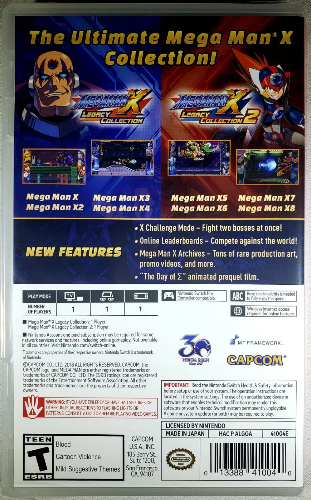 Mega Man X Legacy Collection 1+2 (US)